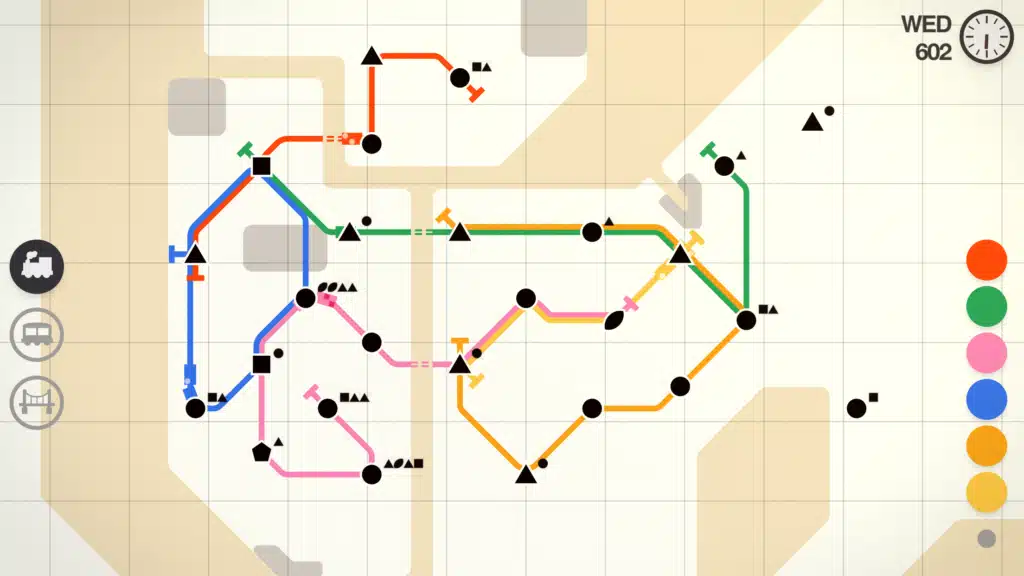 Mini Metro Gameplay Screenshot