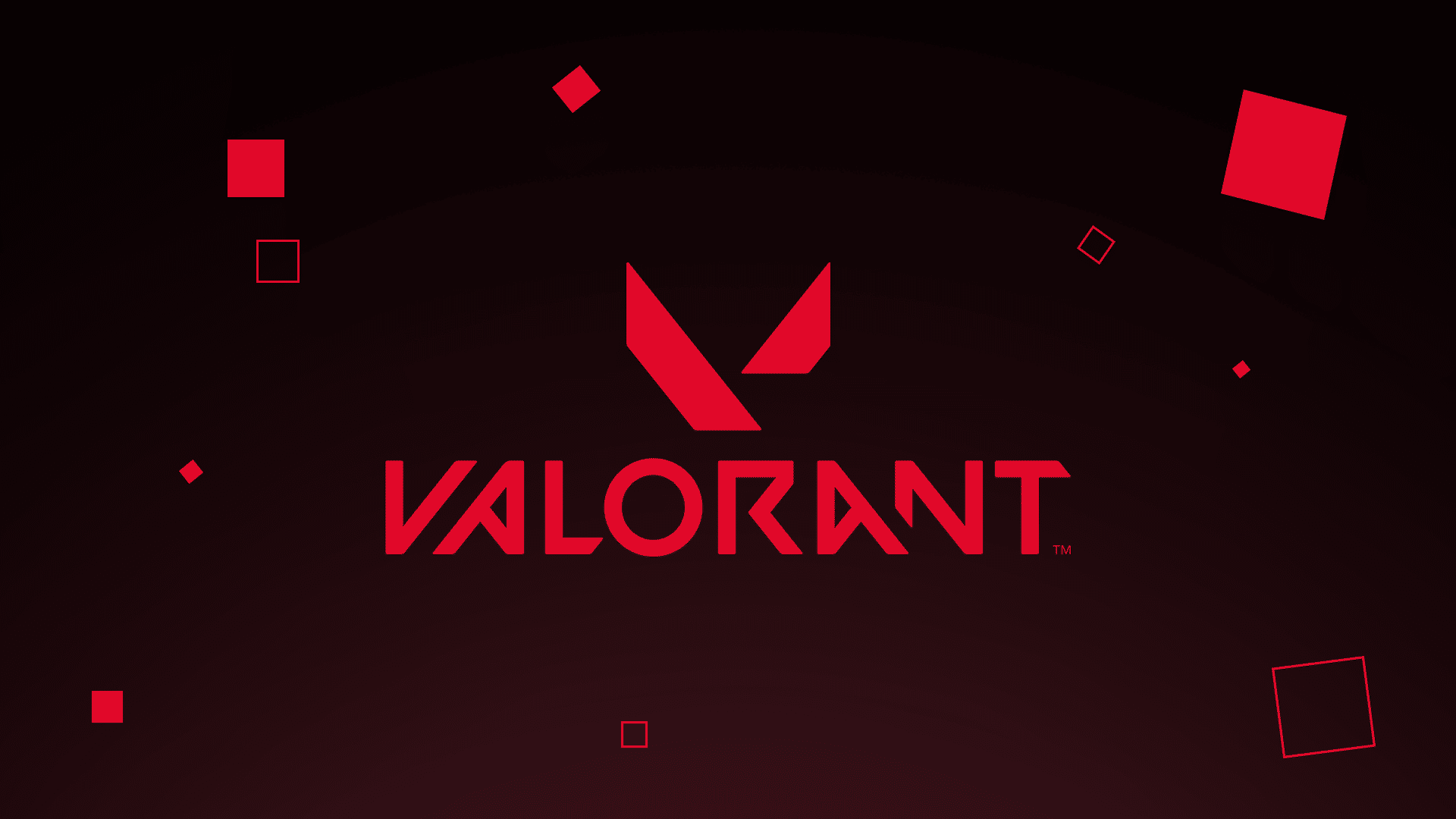Image by Naceja – The Valorant logo over a red-black background with floating cubes.