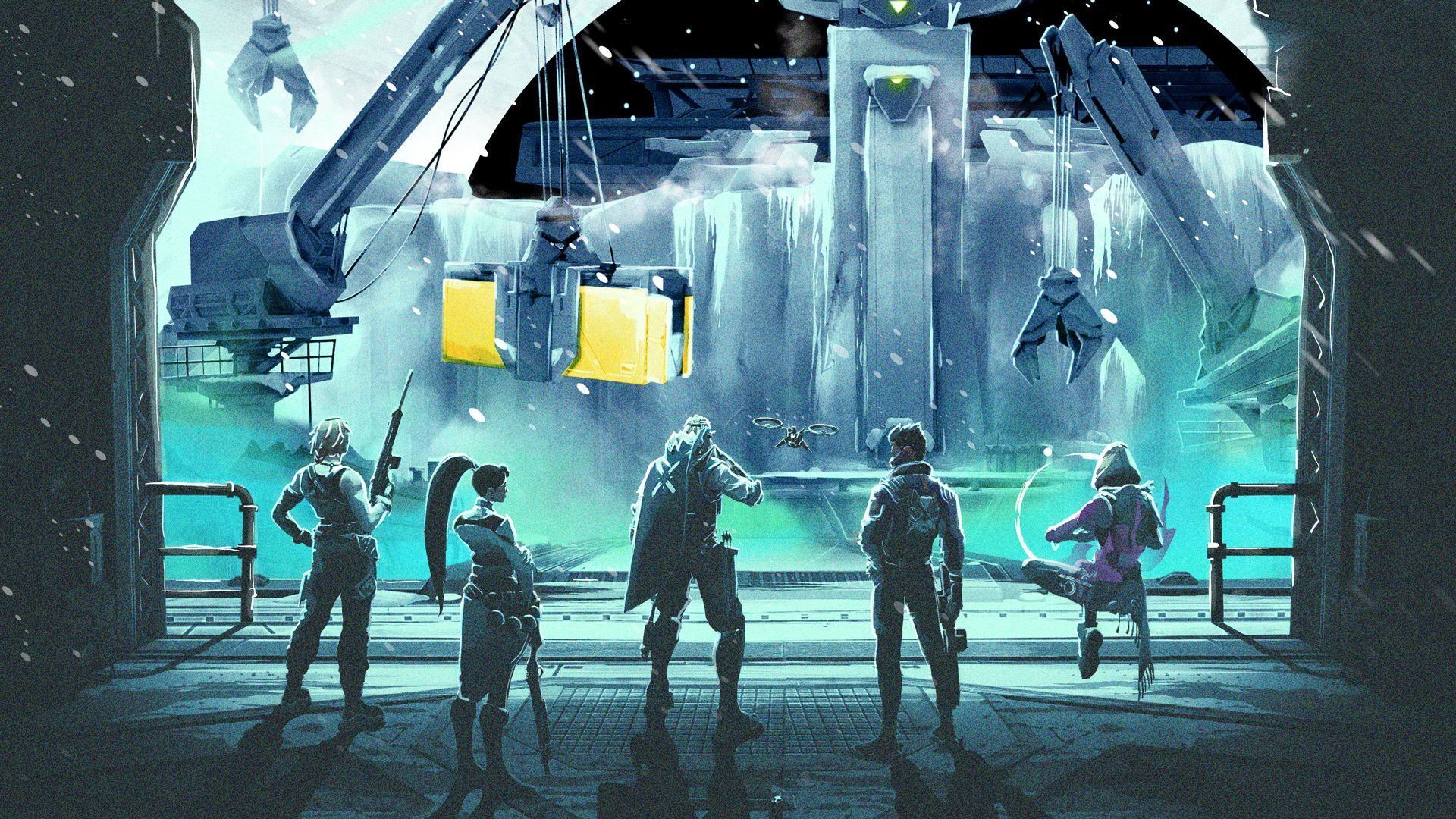 Image by Riot Games – Skye, Sage, Sova, Yoru, and Astra on Icebox.