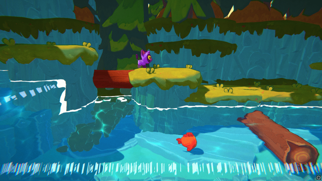 Screenshot of Furple and Finn in River Tails