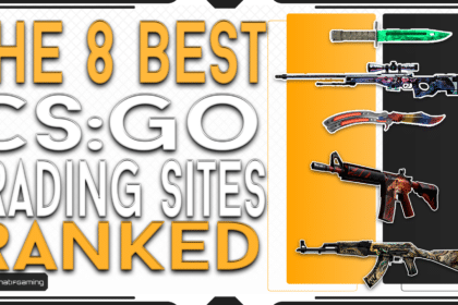 The 8 best CSGO trading sites ranked title card.