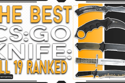 The Best CS:GO Knife: ALL 19 Knives Ranked in Order title card.