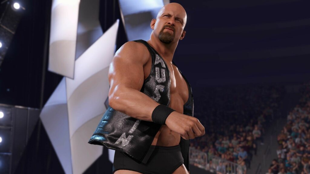 WWE 2K23 Screenshot featuring Stone Cold Steve Austin