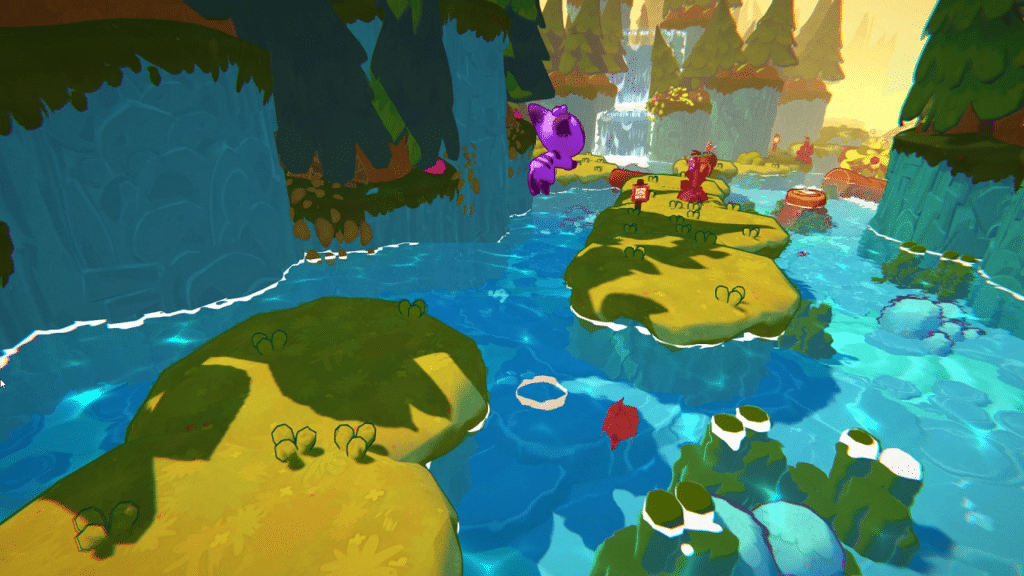 Screenshot sample of River Tails' gameplay