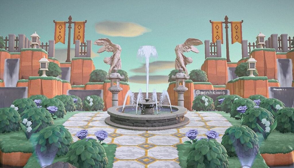 A grand island entrance design. 