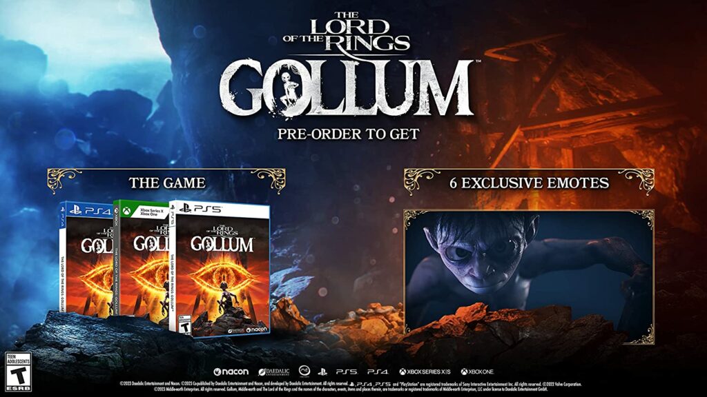 The Lord of the Rings Gollum Pre-Order Bonus Visual
