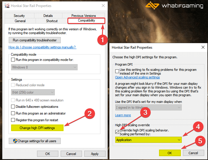 Override DPI Scaling