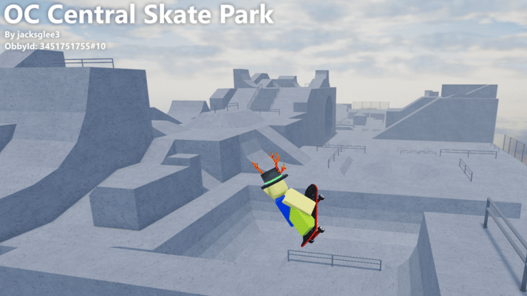 Image has a custom made skate park