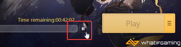 Pause Button in launcher