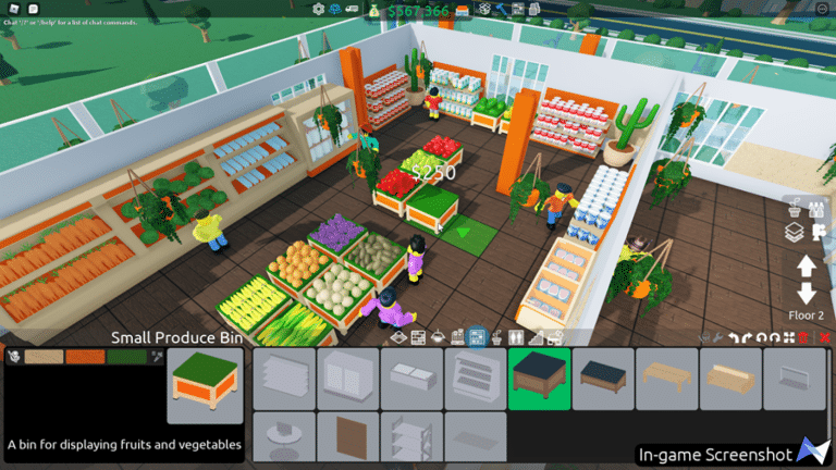 Image shows the interior of a shop best roblox tycoon games