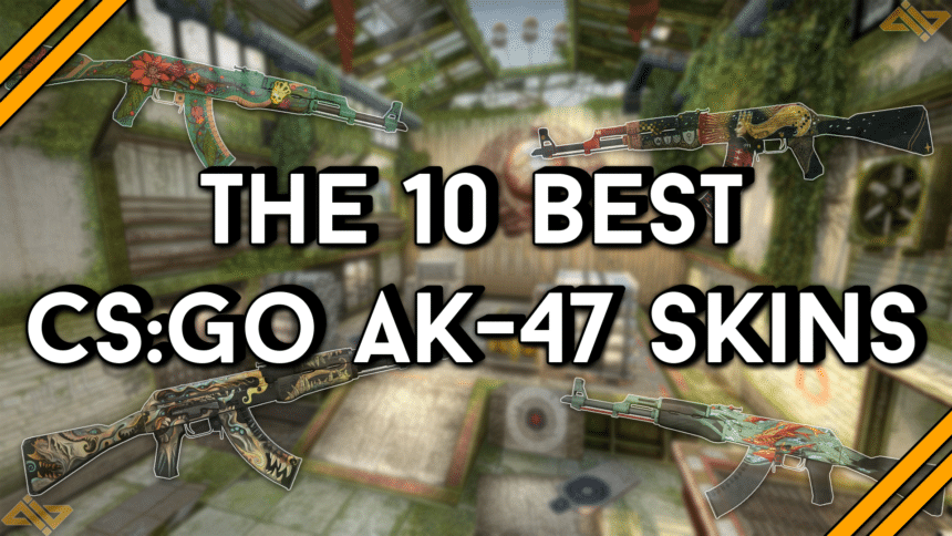 10個最佳CS：GO AK-47 Skins標題卡。