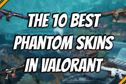 The 10 best Phantom skins in Valorant title card.