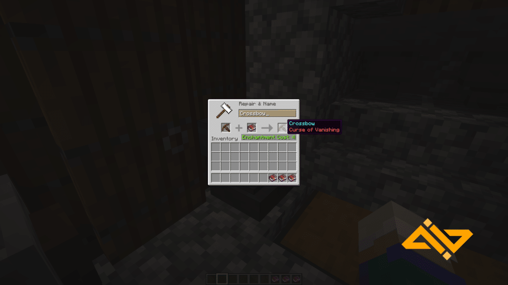 Curse of Vanishing Minecraft crossbow enchantment