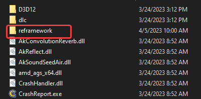 reframework folder