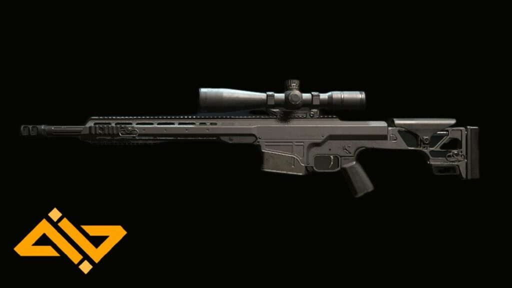 MCPR 3000 Sniper Rifle from Modern Warfare 2/Warzone 2.0 with WhatIfGaming Logo