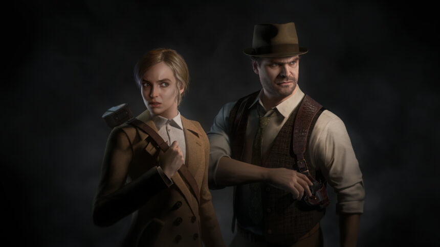 Alone in the Dark cast featuring Jodie Comer and David Harbour