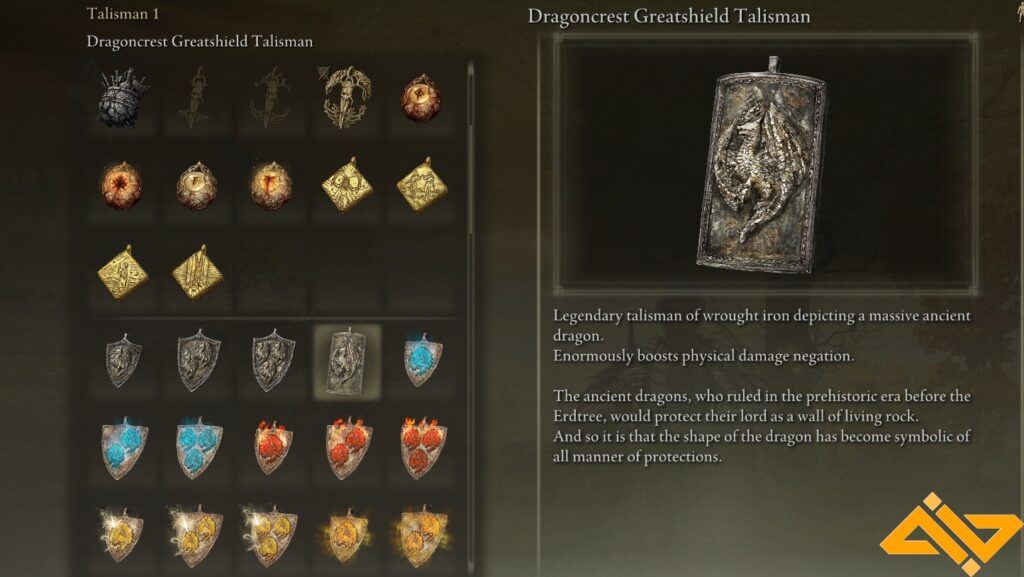 Dragoncrest Greatshield Talisman