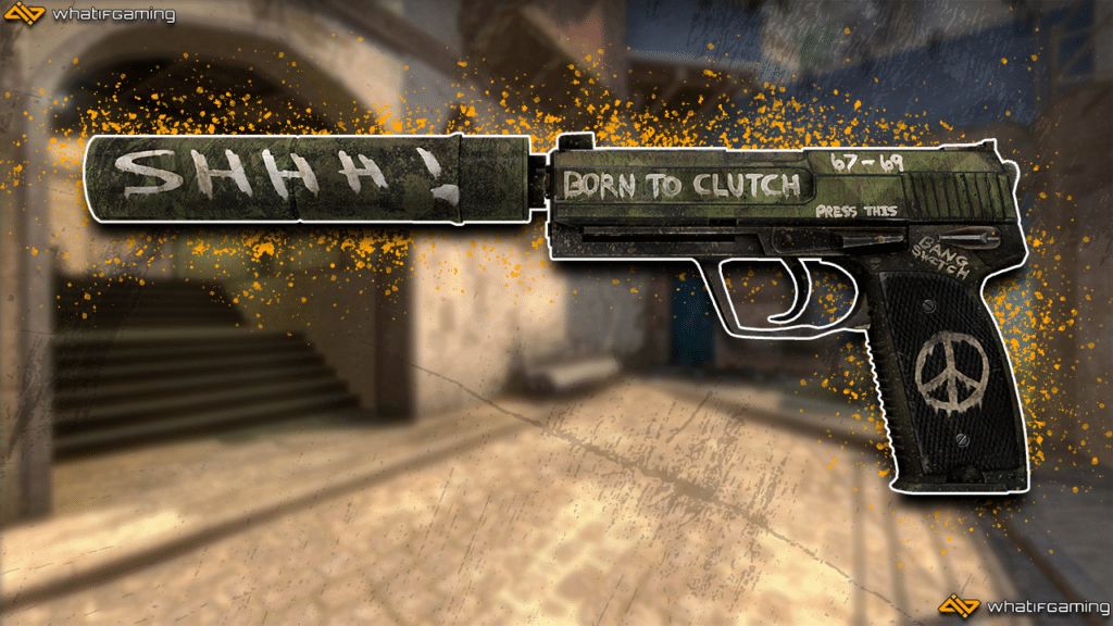 A photo of the USP-S Flashback skin in CS:GO.