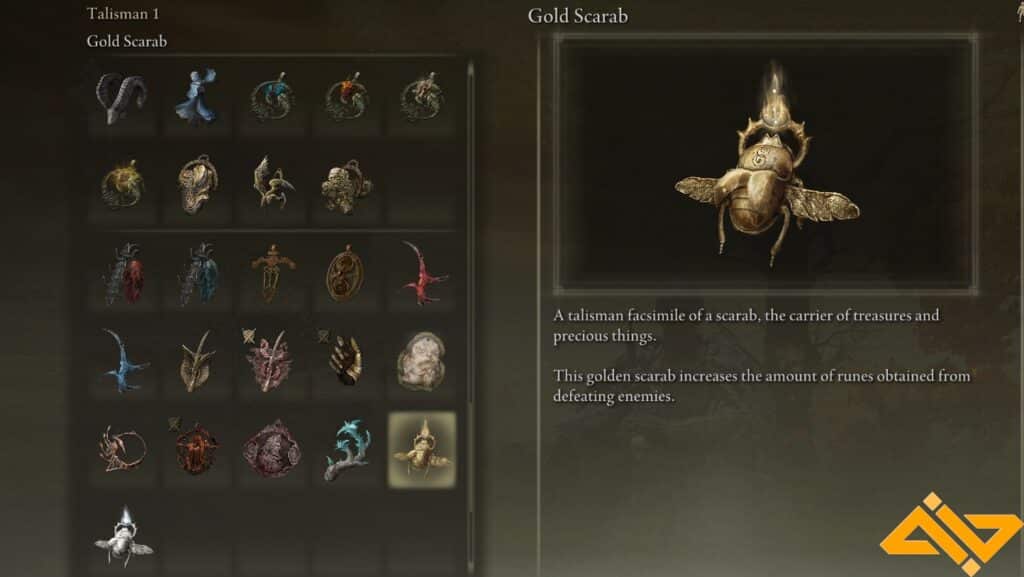 Gold Scarab best talismans Elden Ring