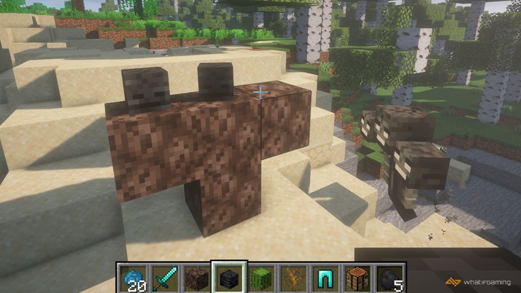 Summon the Wither in Minecraft