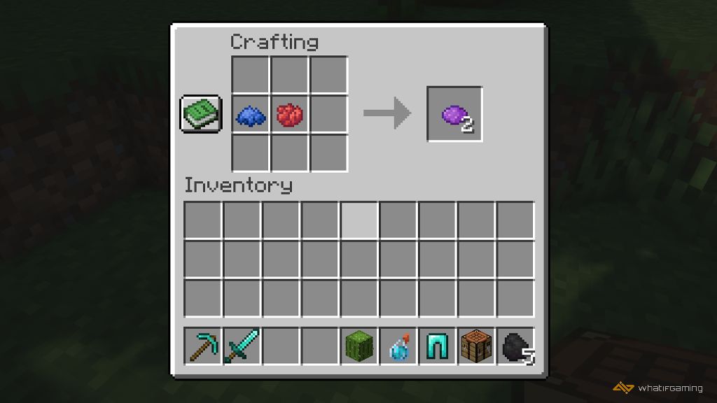 Purple Dye Recipe in Minecraft