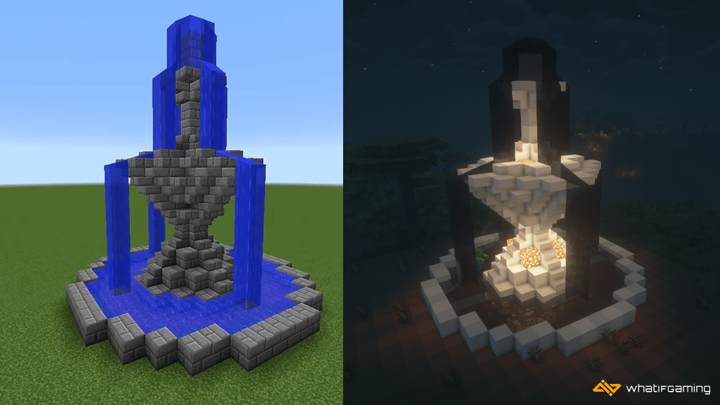 Idées De Fontaine En Pierre Minecraft