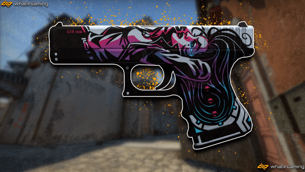 A photo of Glock Neo-Noir skin in CS:GO.