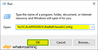 Redfall address in Windows Run