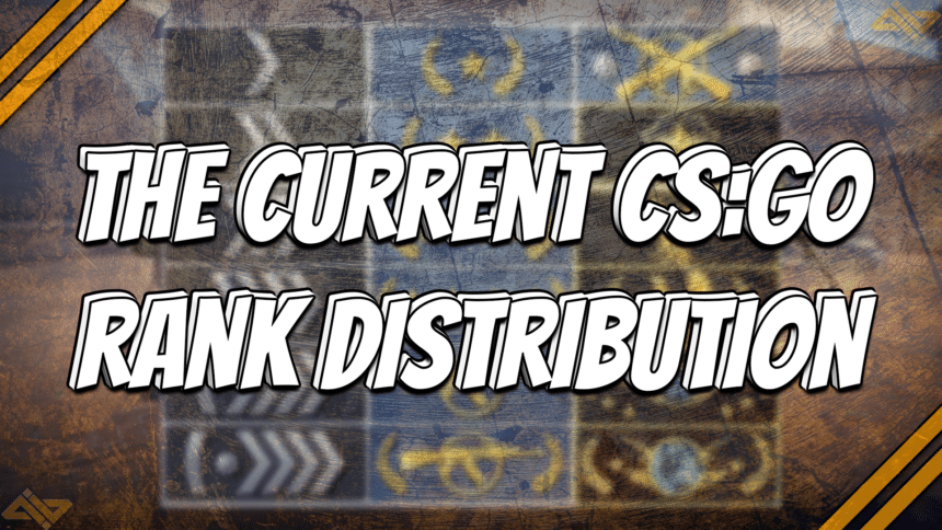 The current CSGO rank distribution title card