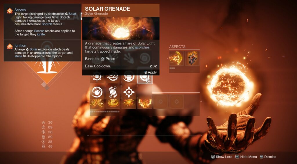 Solar Grenade build