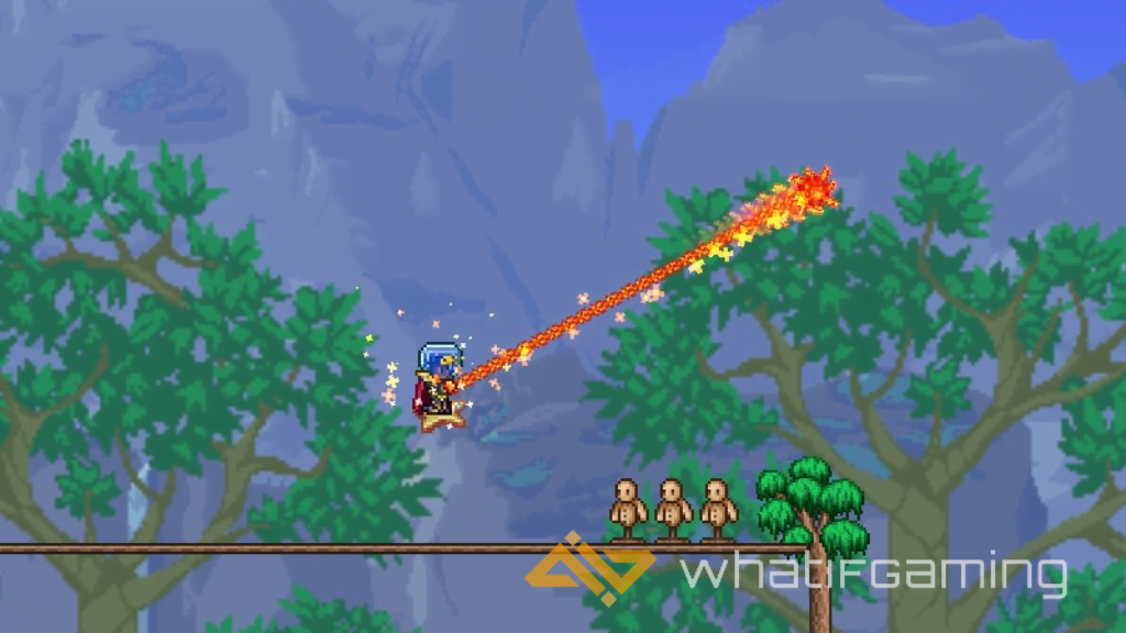 terraria pre-hardmode weapon sunfury flail fire