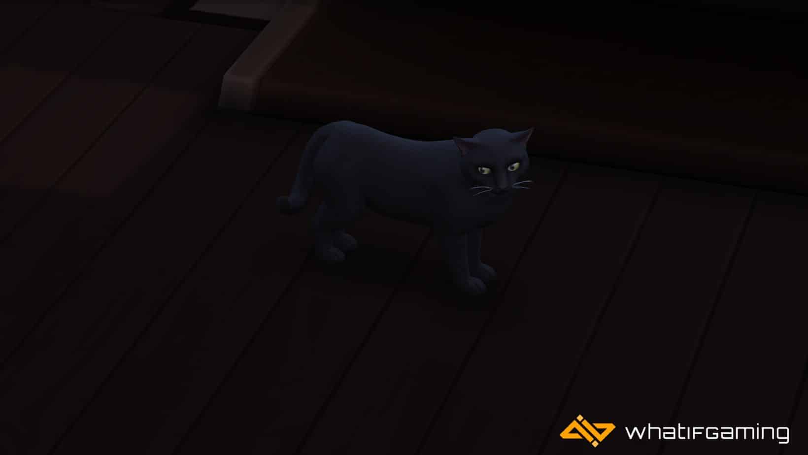 Jack roaming around my house in The Sims 4.