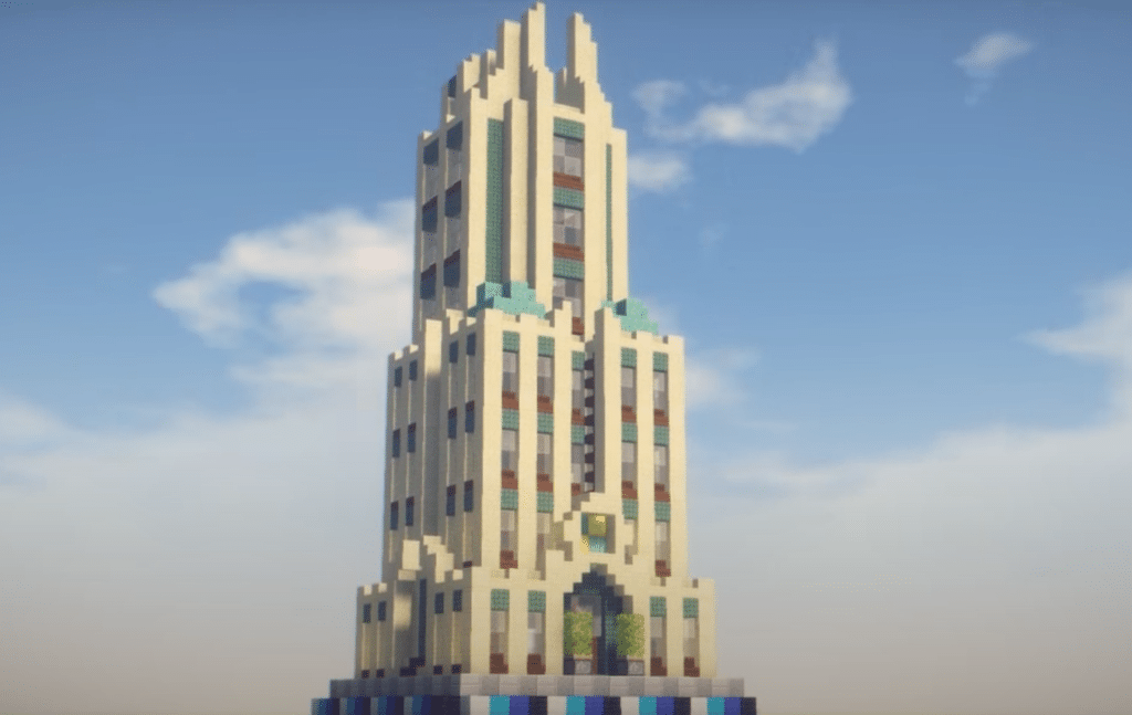 Coolest defense tower in Minecraft 🛡️ #minecraftbuilds #reels