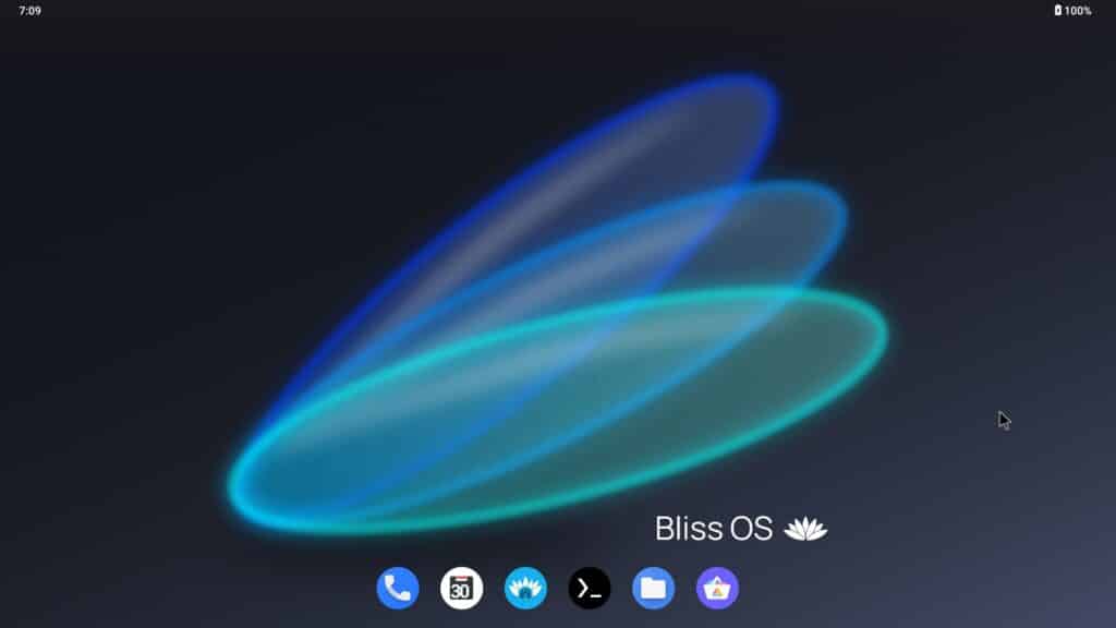 Bliss OS、x86 Android オペレーティング システム。