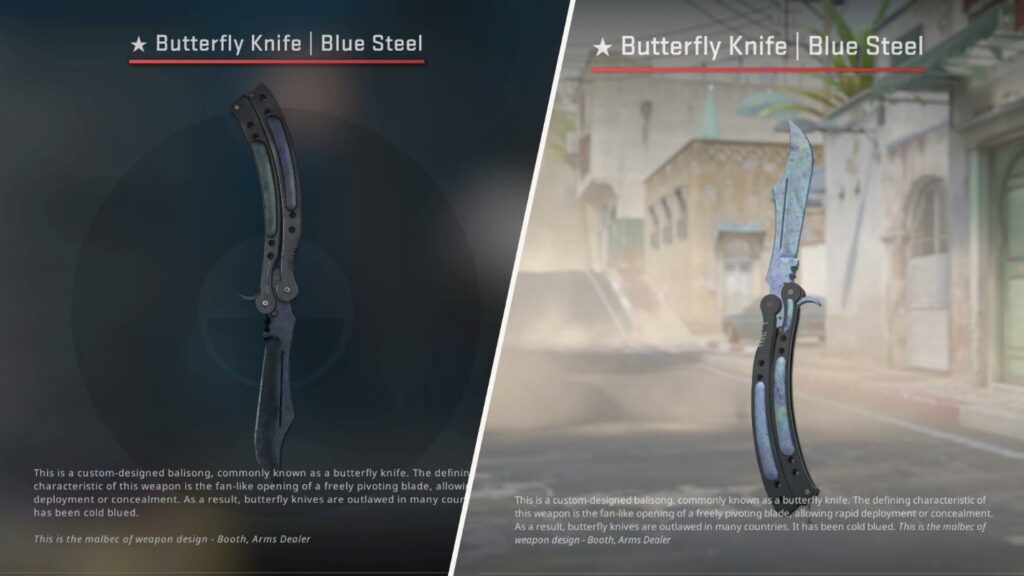 Butterfly Knife | Blue Steel