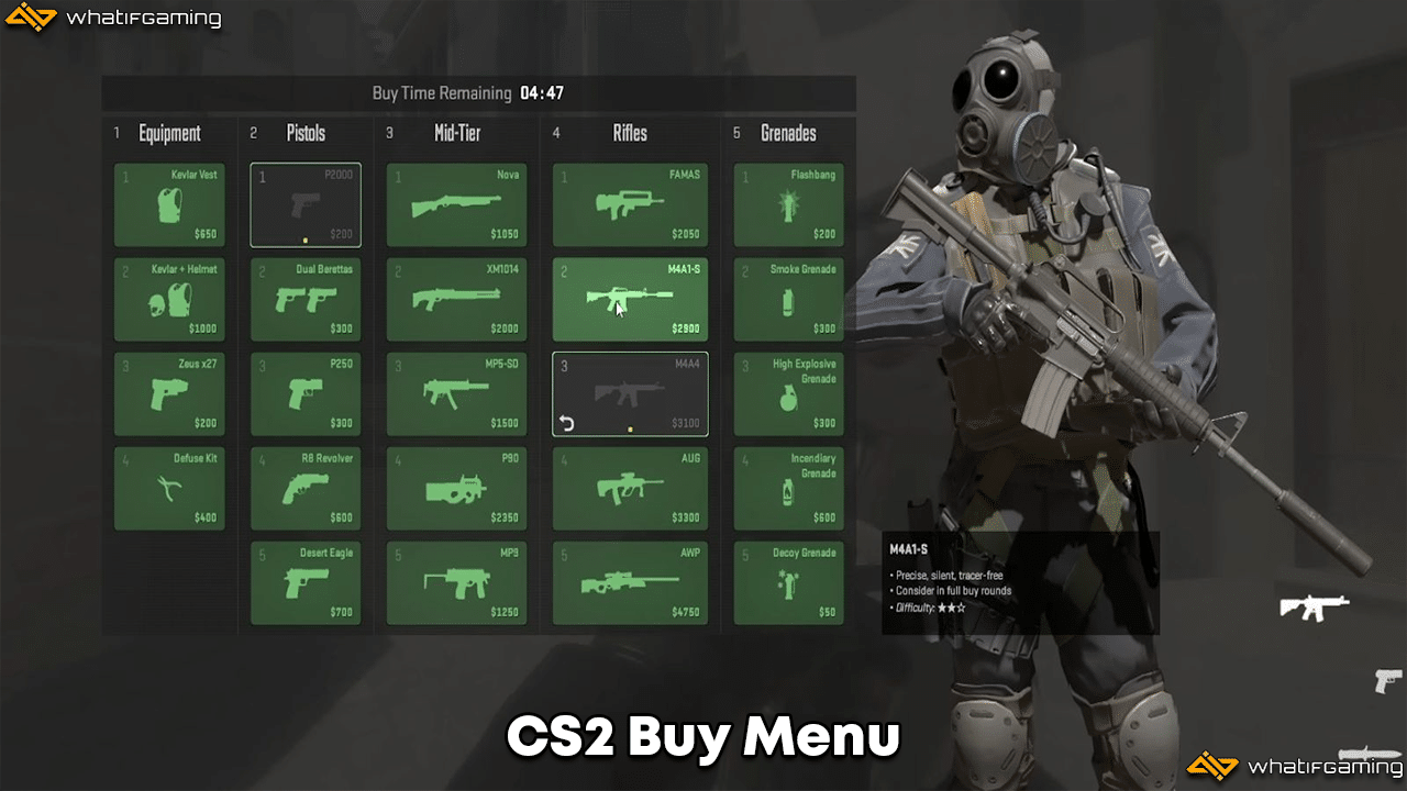 CS2 Vs CS:GO Buy Menu