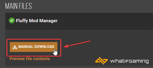 Manual Download Fluffy Manager Files