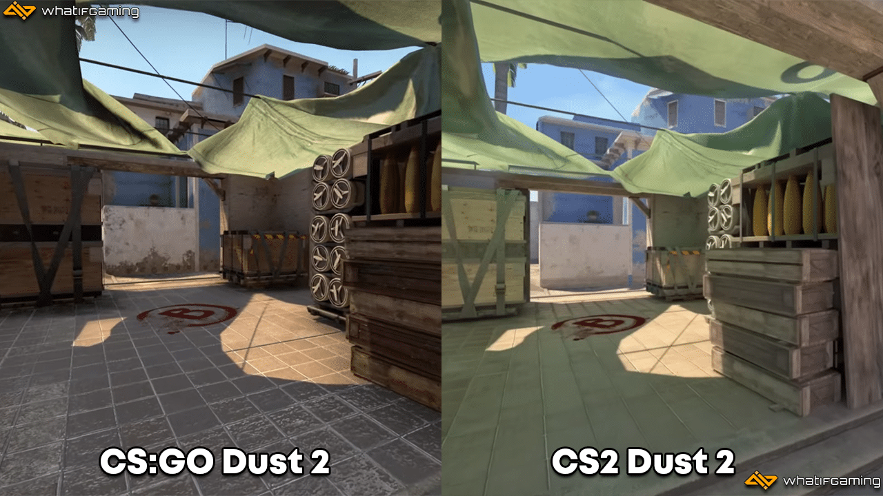 Dust 2 CSGO Vs Cs2 Map Comparison.