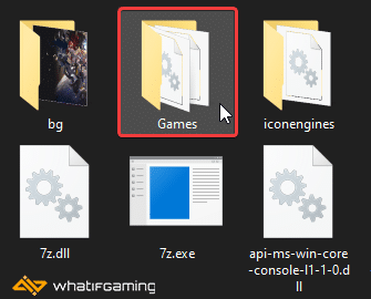 Games folder