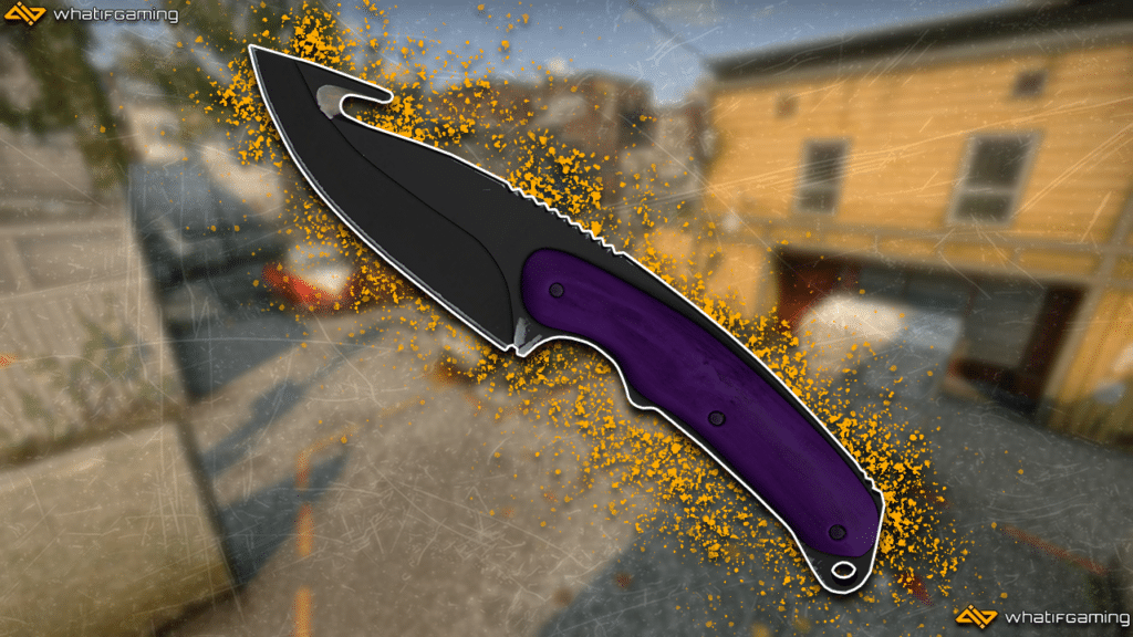 A photo of the Gut Knife Ultraviolet.