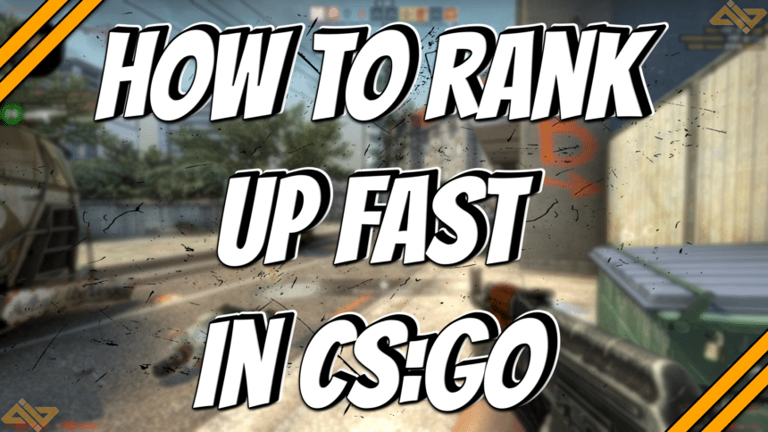 How to rank up fast in CSGO title card.