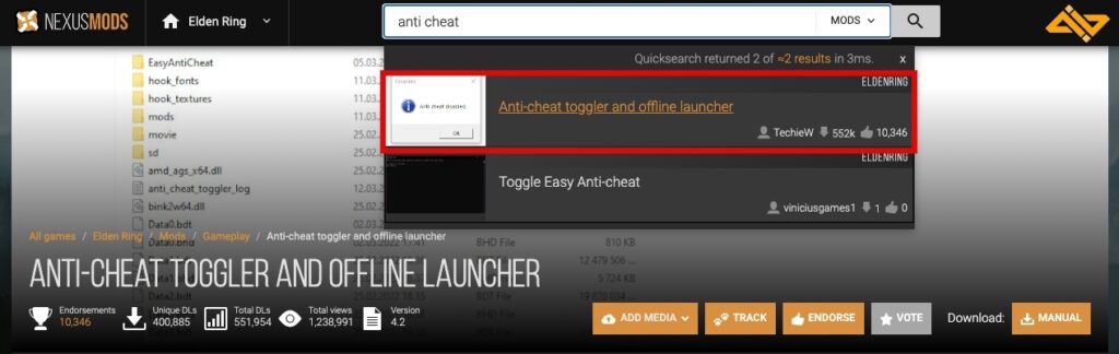 Search Anti Cheat Toggler and Offline Launcher