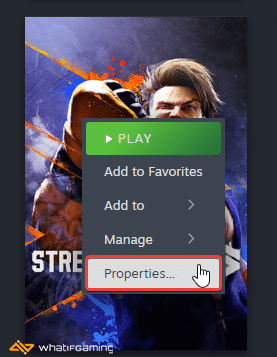 Street Fighter 6 in Steam Library