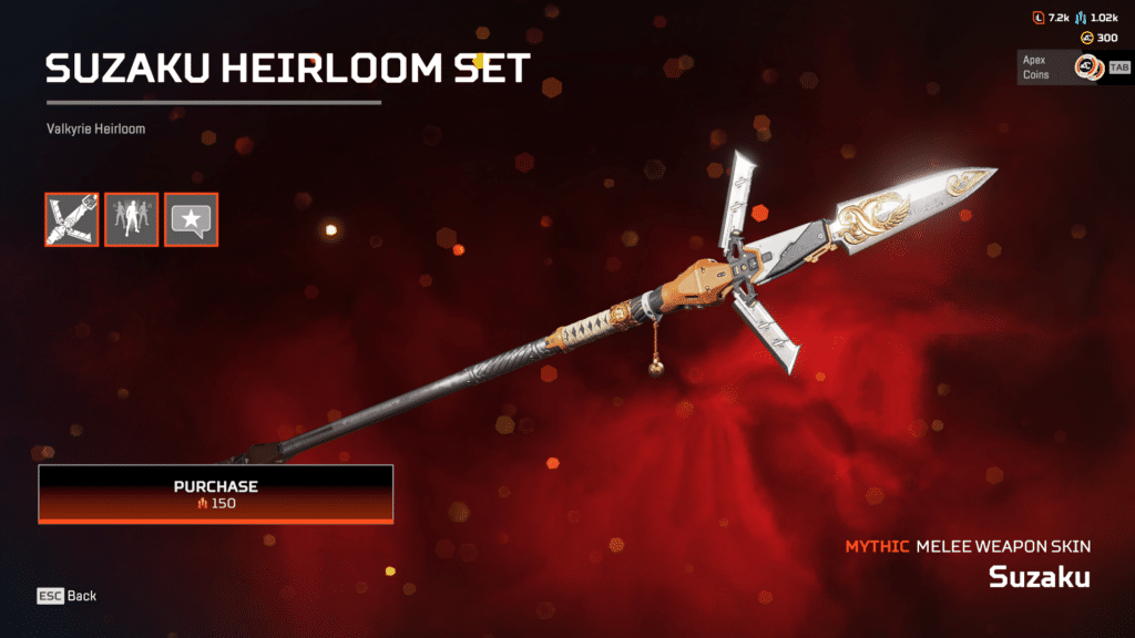 best apex legends heirlooms Valkyrie