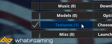 Textures in Mod List