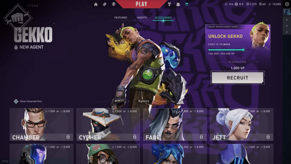 A new way to unlock agents via the new Valorant progression system.