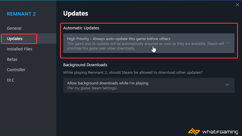 Automatic Updates - High Priority