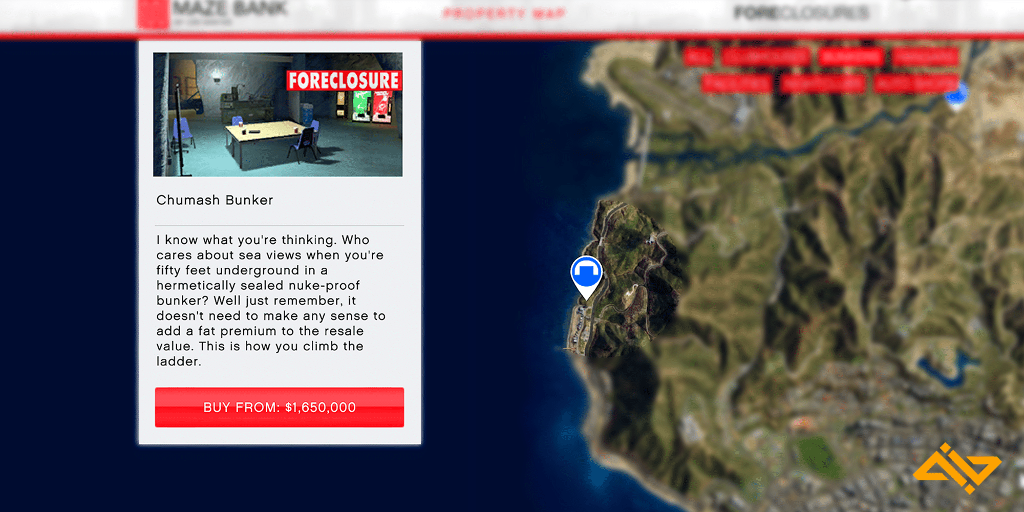5 Best Bunker Locations GTA 5 Online Ranked Chumash Bunker 