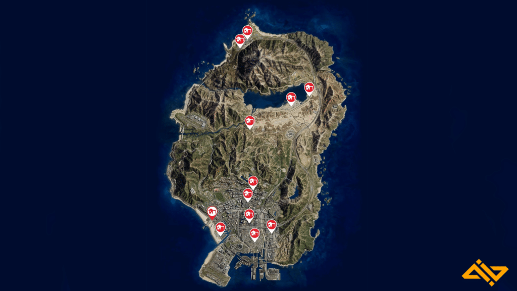 Clubhouse locations