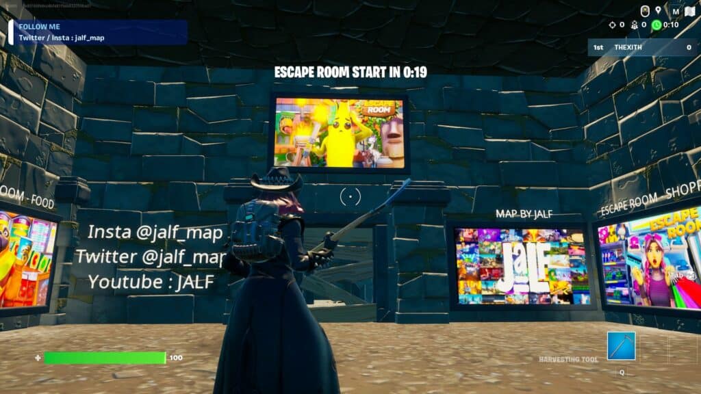 Escape Room Temple Map in Fortnite